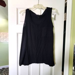 New - Lou & Grey Black Pocket Tank Top - Small